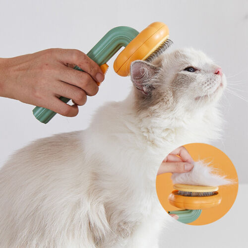 Pet Pumpkin Brush, Pet Grooming Self Cleaning Slicker Brush For Dogs, Cats, Rabbits...